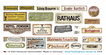 Peddinghaus-Decals 1/72 4343 german comercial signs