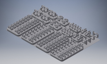 MJ35010 3D resin print german tool clambs for Panzer III