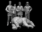 Preview: Peddinghaus 3 D Druck 1/72 72F226 4 Mann U-Boot Crew mit erlegtem Eisbären