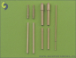 Preview: 48-019 1/48 Fw 190 A7, A8 armament set (MG 131 barrel tips, MG 151 barrels, MG 151 fairings) & Pitot Tube