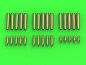 Preview: Master GM 35-019 1/35 German 2cm ammunition (cal. 20x138B) for Flak 30/38, KwK 30/38 - shells (15pcs) and 3 types of projectiles (5pcs of each type)