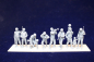 Preview: Peddinghaus 3 D Druck 1/72 72F064 US Soldaten resting with children