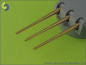 Preview: Master SM 350-057 1/350 Scharnhorst armament - for turrets without blastbags - 280mm (9pcs), 150mm (12pcs), 105mm (14pcs) barrels