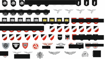 Peddinghaus-Decals 1419 1/6 Deutsche Helmabzeichen
