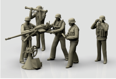 Peddinghaus 3D Druck 1-200 200F003 2 cm Flak C 38 mit bedienung