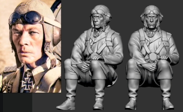 Peddinghaus 3 D Druck Luftwaffe Acces 1/32 32012 Stuka Ass Ernst Kupfer