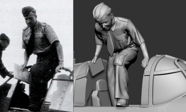 Preview: Peddinghaus 3 D Druck Luftwaffe Acces 1/32 35017 Stuka Ass Bruno Dilley