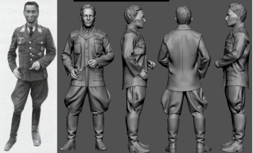 Peddinghaus 3 D Druck Luftwaffe Acces 1/32 35018 Stuka Ass Helmut Mahlke