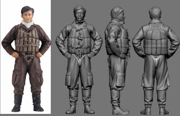 Peddinghaus 3 D Druck 1/32 32139 Japan Piloten Asse der Marine Tetsuzo Iwamoto,