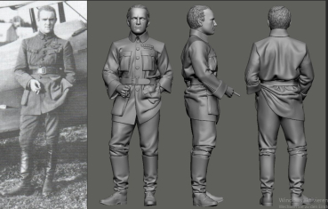 Peddinghaus 3 D Druck 1/48 48484  WWI French Aces "Les Cigognes" Coudouret