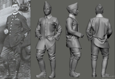 Peddinghaus 3D Druck 32156  WWI French Aces "Les Cigognes" DeSevin