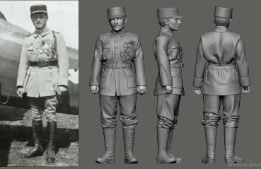 Peddinghaus 3 D Druck 1/48 48488  WWI French Aces "Les Cigognes" Fonck