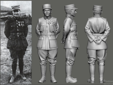 Peddinghaus 3 D Druck 1/48 48491  WWI French Aces "Les Cigognes" Gyunemer