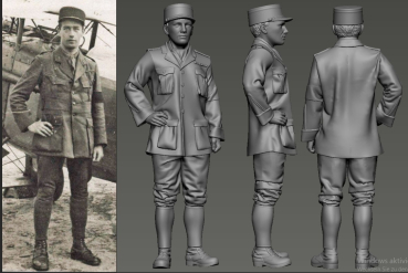 Peddinghaus 3D Druck 1-32 32169  WWI French Balloon Busters Haegelen