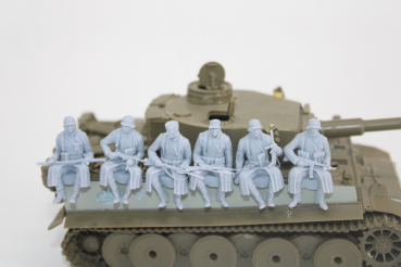 Peddinghaus 3 D Druck 1/35 35W055 6 Soldiers sitting in greycoat