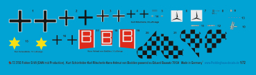 Peddinghaus-Decals 1/72 3793 Fokker D.VII OAW Mid production Karl Ritscherle - Kurt Schönfelder - Hans Helmut von Boddien