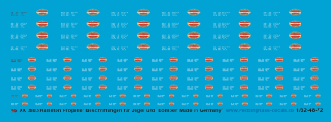 Peddinghaus-Decals 1:72-1:32 3883 Hamiton Propeller Beschriftungen im Maßstab 1/32-1/48-1/72