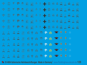 Peddinghaus-Decals 1/35 4004 Italian helmet insignia