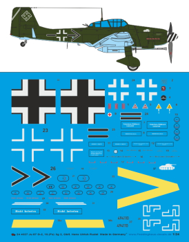 Peddinghaus-Decals 1/32 4027 Ju 87 G-2, 10.(Pz) Sg2, Oblt. Hans Ulrich Rudel