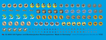 Peddinghaus-Decals 1/32 4053 US Fighter and Bomberjackets patches