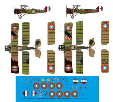 Peddinghaus-Decals 1:72 4081 Salsmson 2A2, USAS - Part 3: 104th Aero (Clearton H Reynolds) & 186th Aero
