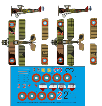 Peddinghaus-Decals 1:48 4086 Salsmson 2A2, USAS - Part 3: 104th Aero (Clearton H Reynolds) & 186th Aero