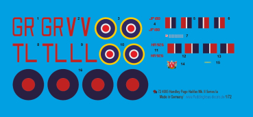 Peddinghaus-Decals 1/72 4095 Handley Page Halifax B.II, Series 1A