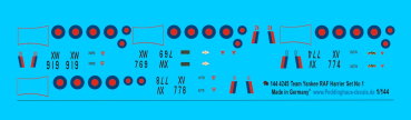 Peddinghaus-Decals 1/144 4245 Team Yankee RAF Harrer Set No 1