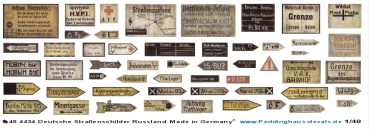Peddinghaus-Decals 1/48 4434 Deutsche Straßenschilder Russland
