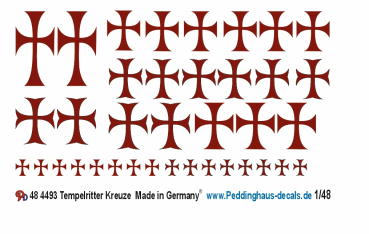 Peddinghaus-Decals 1/48 4493  Tempelritter Kreuze