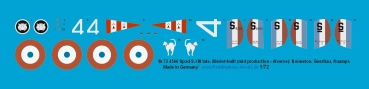 Peddinghaus-Decals 1/72 4566 Spad S.XIII late, Blériot-built (mid production - diverse): Bonneton, Guertiau, Ruamps