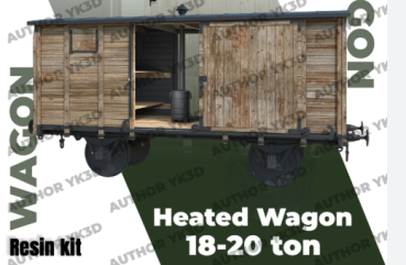 Peddinghaus -3 D Druck 1/72 4624R Güterwagen mit Heizofen