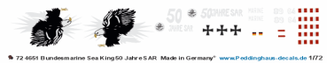 EP4651 1/72 Bundesmarie Sea king 50 Jahre SAR