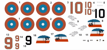 Peddinghaus Decals 1-48 4687 Spad S.XIII - WWI US Aces - 13th Aero, Part 2: Karl Schoen & Edward Haight