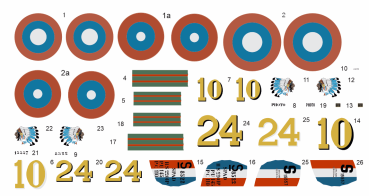 Peddinghaus Decals 1-48 4699 S.XIII, US Aces of WWI - 103rd Aero, Part 2, William Ponder (S.8522 & S.15557)