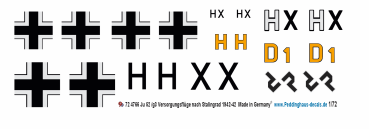 Peddinghaus Decals 1-72 4766 Ju 52 G3 Versorgungsflüge nach Stalingrad 1942-43