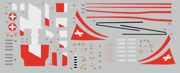 Peddinghaus Decals 1-48 4771 F-5E Tiger II Patrouille Suiss