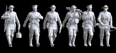 Peddinghaus 3 D Druck 1/87 87F015 6 Australische Soldaten