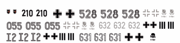 Peddinghaus-Decals 1-72 4826 Deutsche Panzer der Totenkopf Division ( Kursk Offensive )