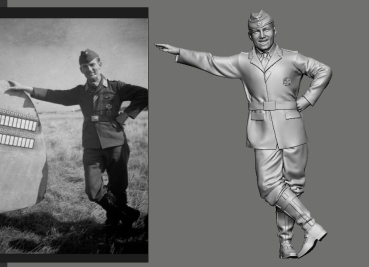 Peddinghaus 3 D Druck Luftwaffe Aces 1-32  32044 WWII Battle of Britain German Ace Werner Machold