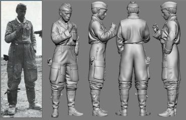 Peddinghaus 3 D Druck 1/32 32058 WWII Afrika JG 27  Gerhard Homuth