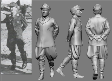 Peddinghaus 3 D Druck 1/48 48375 WWII Afrika JG 27  Werner Schröer