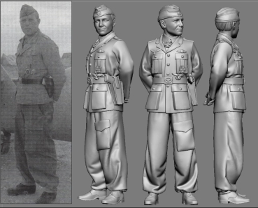 Peddinghaus 3 D Druck 1/32 32061 WWII Afrika JG 27  Otto Schulz