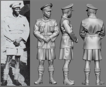 Peddinghaus 3 D Druck 1/48 48379 WWII Afrika JG 27  Mathew Letulu Diener von Hans Joachim Marseile