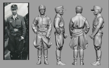 Peddinghaus 3 D Druck 1/32 32064 WWII Afrika  Günther "Hupatz" Seeger