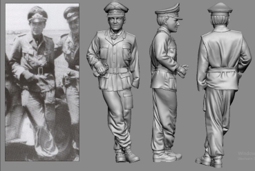 Peddinghaus 3 D Druck 1/32 32069 WWII Afrika  Ernst Wilhelm Reinhert
