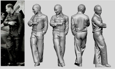 Peddinghaus 3 D Druck 1/32 32101 Dt Luftwaffe Aces Frankreich Adolf Glunz