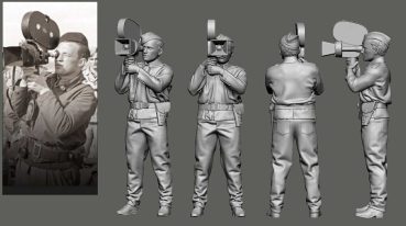 Peddinghaus Decals 3D Druck 48551 WWII Luftwaffe, Ground Crew 1 -  Cameraman