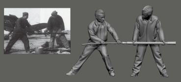 Peddinghaus Decals 3D Druck 48555 WWII Luftwaffe, Ground Crew 1 -  2 MG Cleaner