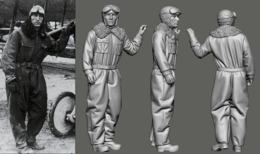 Peddinghaus 3D Druck 1-48 48567 WWI Aces - USA, Part 1 - 1st Pursuit Group Edward Rickenbacker